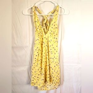 Motel leana dress wild lemon drop size Medium nwt